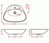  Раковина ArtCeram Plettro Quadro PTL002 01 00 59x45,5