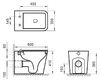 Унитаз BelBagno ARDENTE-R BB003CBR приставной безободковый