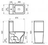 Унитаз BelBagno ARDENTE-R BB02093CPR/BB02093T с бачком напольный безободковый