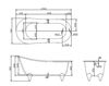 Ванна Belbagno BB06-1700 170х76 акриловая (ножки бронза заказываются дополнительно)