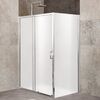 Душевой уголок Belbagno UNIQUE-AH-1-100-90-M-Cr стекло матовое