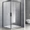 Душевой уголок Vincea Slim VSS-2SL8010CLB-L/R 100х80 профиль черный матовый