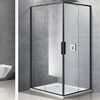 Душевой уголок Vincea Slim VSS-2SL8010CLB-L/R 100х80 профиль черный матовый