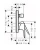 Смеситель Hansgrohe Talis E 71745340 для ванны и душа шлифованный черный