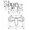 Смеситель Hansgrohe Talis E 71760140 для душа шлифованная бронза