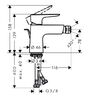 Смеситель Hansgrohe Talis E 71720670 для биде черный матовый