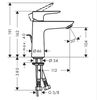 Смеситель Hansgrohe Talis E 71710140 для раковины шлифованная бронза