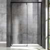 Душевая дверь Vincea Лугано (Lugano) VDS-1L130CLB-1 130x195 см, профиль черный матовый. Размер регулировки 1280-1320 мм
