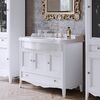 Тумба для ванны Tiffany World Veronica Nuovo VER4105-B в цвете bianco с раковиной Simas AR874, ручки бронза