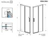 Душевая дверь Radaway Idea DWJ 110 см профиль черный матовый