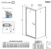 Душевой уголок Radaway Twist DW + S 100х90