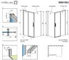Душевой уголок Radaway Idea Black KDJ 130х100 профиль черный матовый