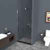 Душевая дверь Belbagno Uno-B-1-100-C-Cr 100 см стекло прозрачно