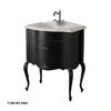 Тумба для раковины Caprigo Bourget 70 цвет B042 черный матовый патина серебро