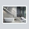 Зеркало LED VLM-2A800-2W  800x680 c сенсорным выключателем и диммером, часы+антизапотевание