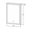Зеркало-шкаф Silver mirrors Киото Flip 50 (LED-00002473)