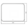 Зеркало Silver mirrors Stiv neo 1000х800 (LED-00002425)