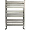 Полотенцесушитель Ника MODERN ЛМ-7 80/50 Matt Antique Silver с вентилями (комплект люкс)