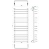 Полотенцесушитель ГРОТА ECOFORTE 48/120