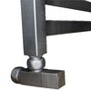 Полотенцесушитель Ника MODERN ЛМ-6 100/50 Matt Antique Silver с вентилями (комплект люкс)