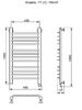 Полотенцесушитель Электрич. Ника TRAPEZIUM ЛТ (Г2) 100/40 правый тэн