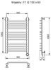 Полотенцесушитель Электрич. Ника TRAPEZIUM ЛТ (Г2) 100/60 правый тэн