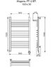 Полотенцесушитель Электрич. Ника TRAPEZIUM ЛТ (Г2) ВП 100/50 правый тэн