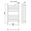 Полотенцесушитель Электрич.кабельный Ника STEP-3 100/50 правый тэн