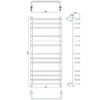 Полотенцесушитель ГРОТА ECOFORTE 53/120 элекстрический