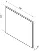 Зеркало Aquanet Nova Lite 100 дуб рошелье LED