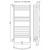 Полотенцесушитель с/т Terminus Электро Классик П12 500х1000 (sensor quick touch)