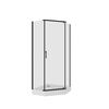 Душевое ограждение Niagara NG-6805-08 BLACK (90*90*190) трапеция, дверь распашная
