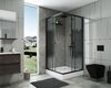 Душевой уголок Niagara NG- 010-14Q BLACK (1000х1000х1950) низкий поддон (13см) стекло МОЗАИКА