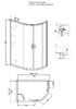 Душевое ограждение Grossman  GR-9120L Classic 120*80*185 с ПОДДОНОМ двери раздвижные