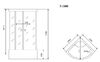 Timo Comfort T-8800 Fabric Glass душевая кабина (100*100*220)