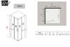Душевое ограждение  Black & White S502 100х100