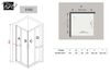 Душевое ограждение  Black & White S102 90х90