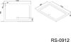 Поддон для душа Black&White RS-0912 120х90