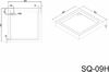 Поддон для душа Black&White SQ-09H 90х90