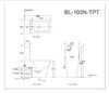 Сливной бачок Aquanet Tavr-C2 BL-103N-TPT