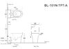 Сливной бачок Aquanet Nova-C2 BL-101N-TPT-A