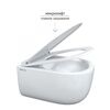 Унитаз BERGES подвестной EGO Real Rimless 49см, сиденье дюропласт Toma Slim SO, микролифт, быстросьем