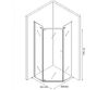 Душевой уголок BERGES SOLO T Black 1000х1000
