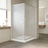 Душевой уголок Vegas Glass ZA-F NOVO h2000 90*80 07 10 профиль матовый хром стекло сатин