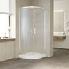 Душевой уголок Vegas Glass ZS NOVO h2000 110 01 10 профиль белый стекло сатин