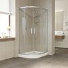 Душевой уголок Vegas Glass ZS-F NOVO h2000 90*80 07 01 профиль матовый хром стекло прозрачное