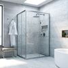 Душевой уголок Vegas Glass ZA-F NOVO h2000 120*90 07 CRYSTALVISION профиль матовый хром стекло CRYSTALVISION