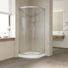 Душевой уголок Vegas Glass ZS NOVO h2000 110 07 CRYSTALVISION профиль матовый хром стекло CRYSTALVISION