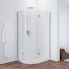 Душевой уголок Vegas Glass AFS-F NOVO 120*80 07 01 R профиль матовый хром стекло прозрачное