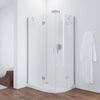 Душевой уголок Vegas Glass AFS-F NOVO 100*80 07 01 L профиль матовый хром стекло прозрачное